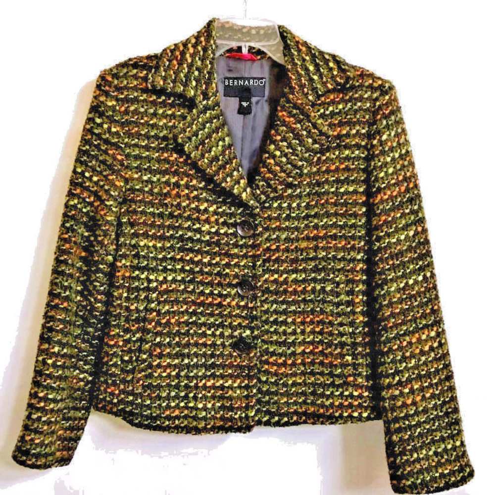 Tweed Cropped Blazer Jacket